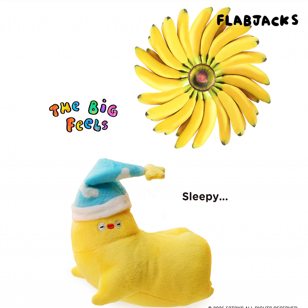 FLABJACKS THE BIG FEELS SERIES PLUSH CHARM PELUCHE