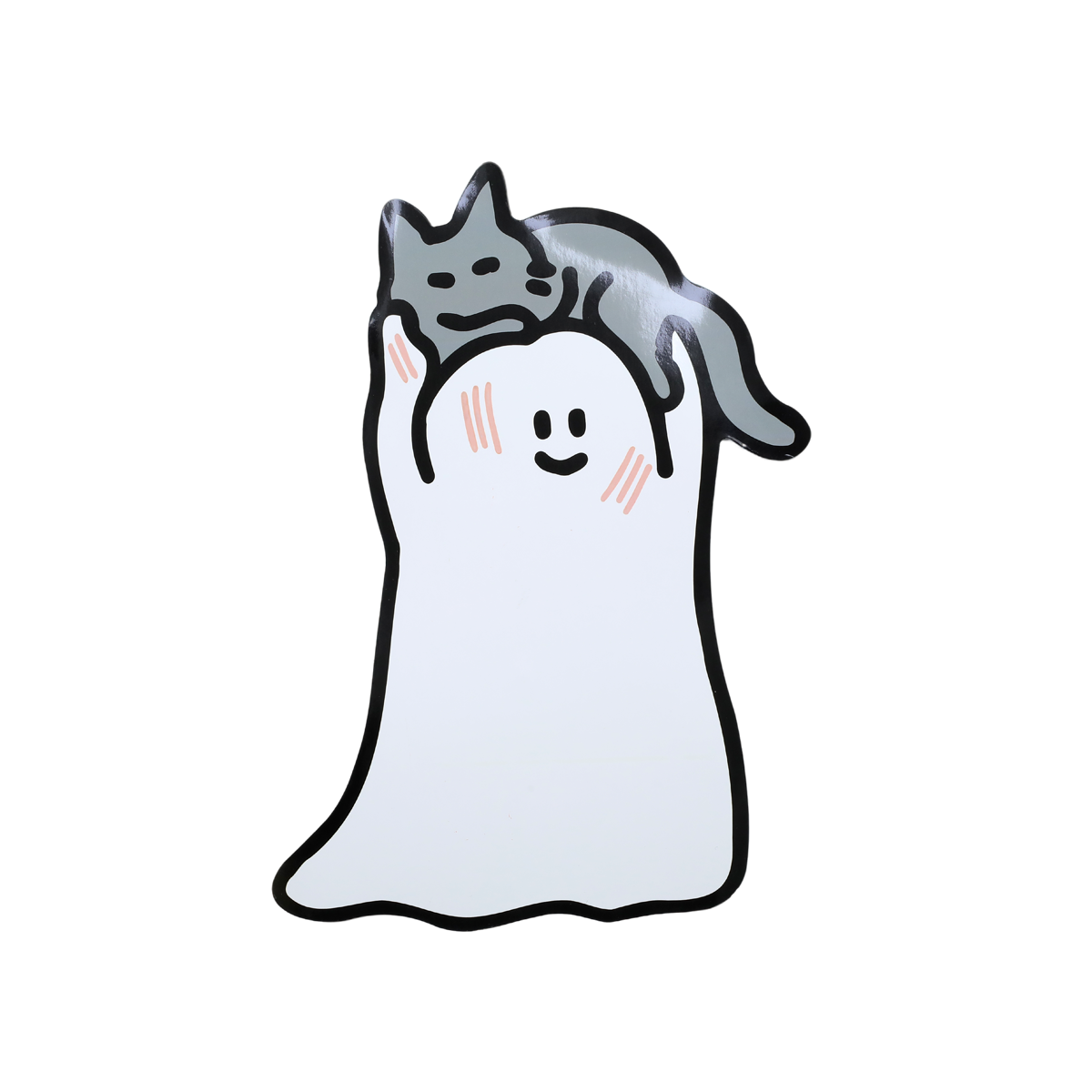 GHODY - MAGNETIC MESSAGE MAGNET - CAT ON HEAD