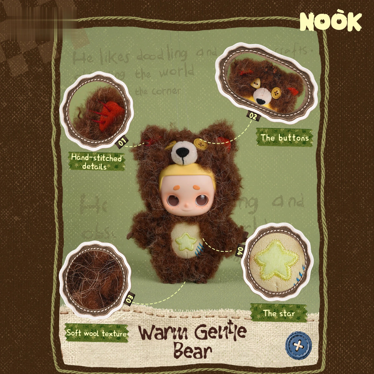 NOOK ANIMAL BOYFRIEND SERIES VINYL PLUSH KEYCHAIN PLÜSCH-SCHLÜSSELANHÄNGER