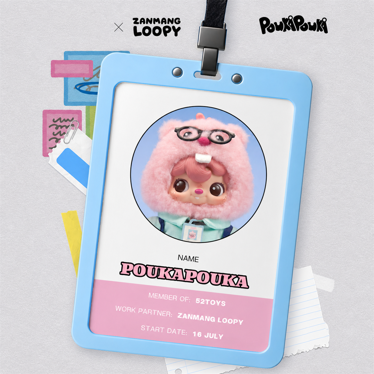 POUKAPOUKA x ZANMANG LOOPY BEAVER'S DISGUISE VINYL PLUSH