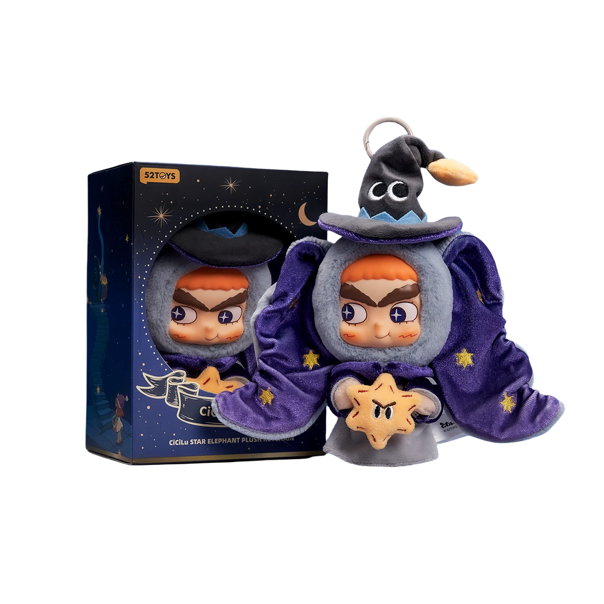 CICILU STAR ELEPHANT PLUSH KEYCHAIN