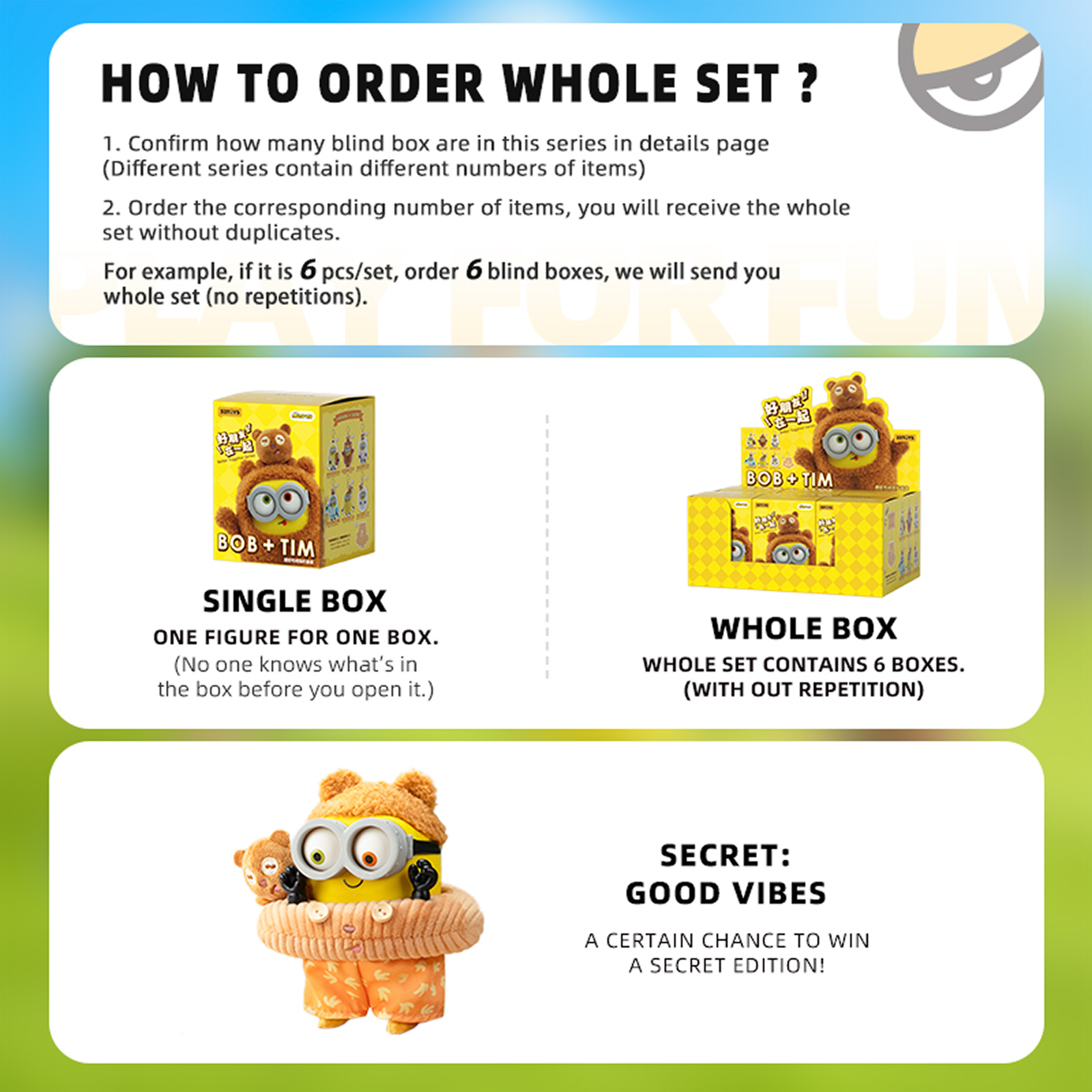 Bob & Tim – Best Buddies Forever Series Vinyl Plush Keychain Blind Box