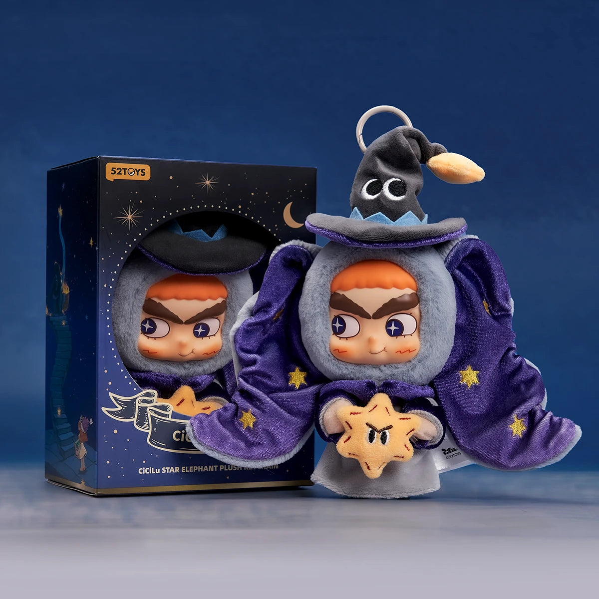 CICILU STAR ELEPHANT PLUSH KEYCHAIN