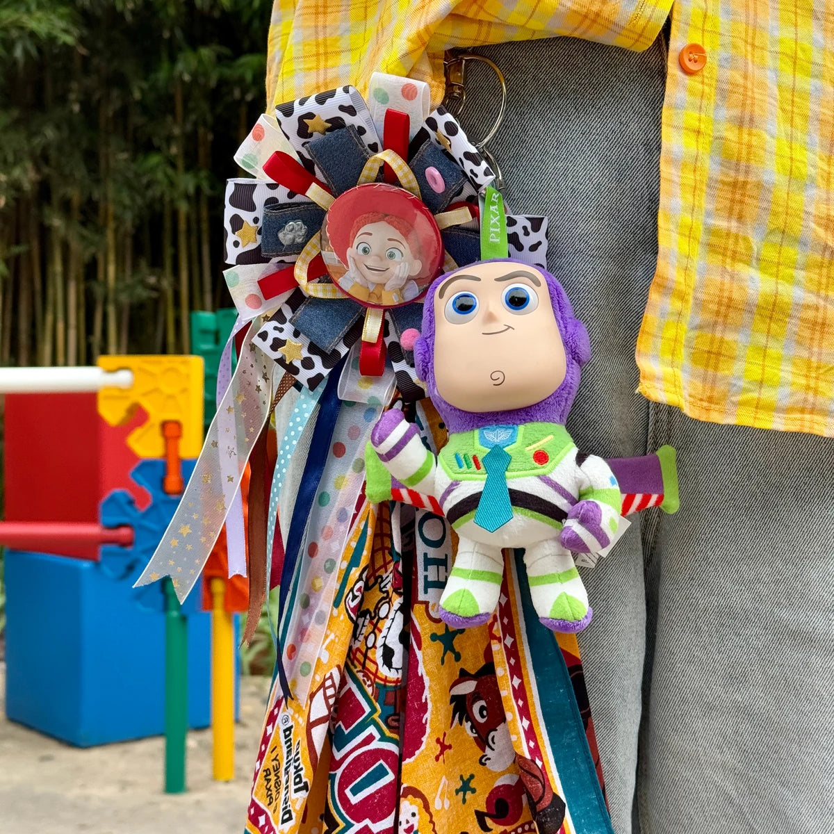 DISNEY PIXAR TOY STORY 5 BUZZ LIGHTYEAR SERIES PLUSH CHARM KEYCHAIN