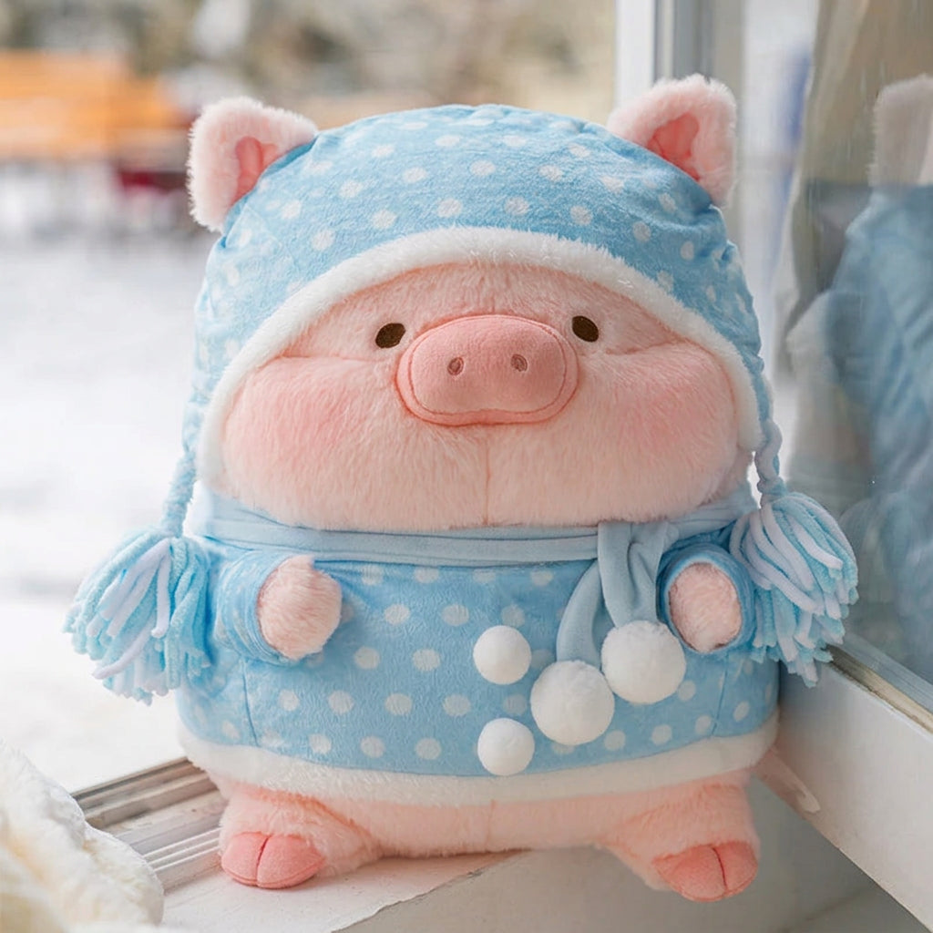 LuLu the Piggy Winter Series Winter fashion Lu 35cm Plush