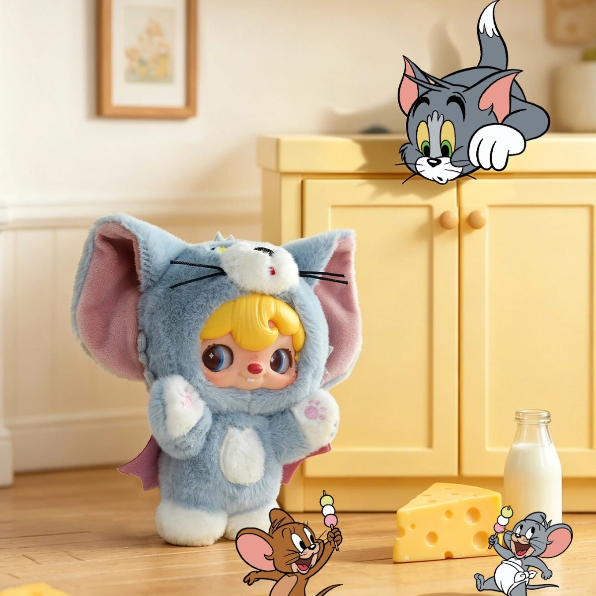 POUKAPOUKA × TOM AND JERRY U-NIQUE FRIEND VINYL PLUSH BLIND BOX