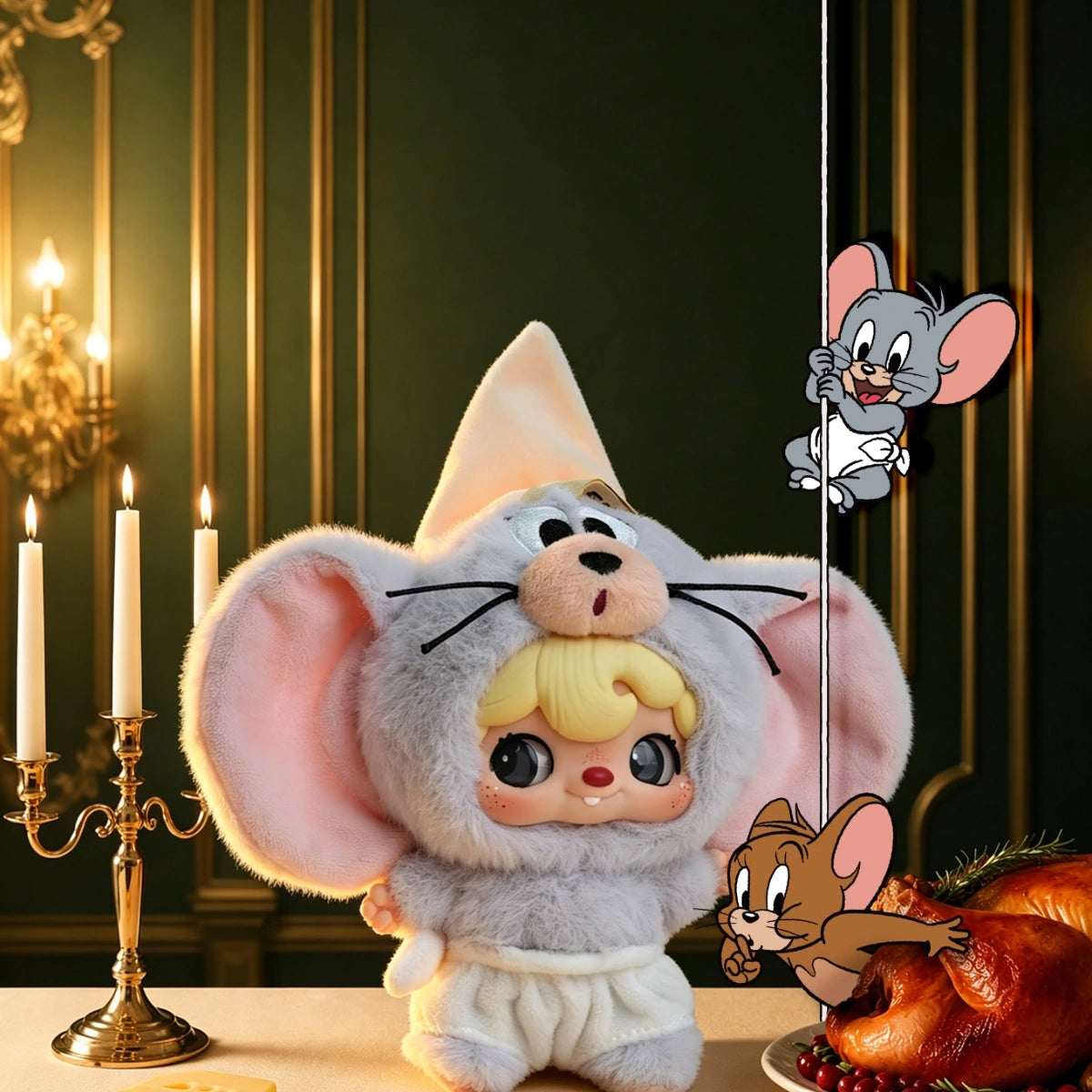 POUKAPOUKA × TOM AND JERRY U-NIQUE FRIEND VINYL PLUSH BLIND BOX