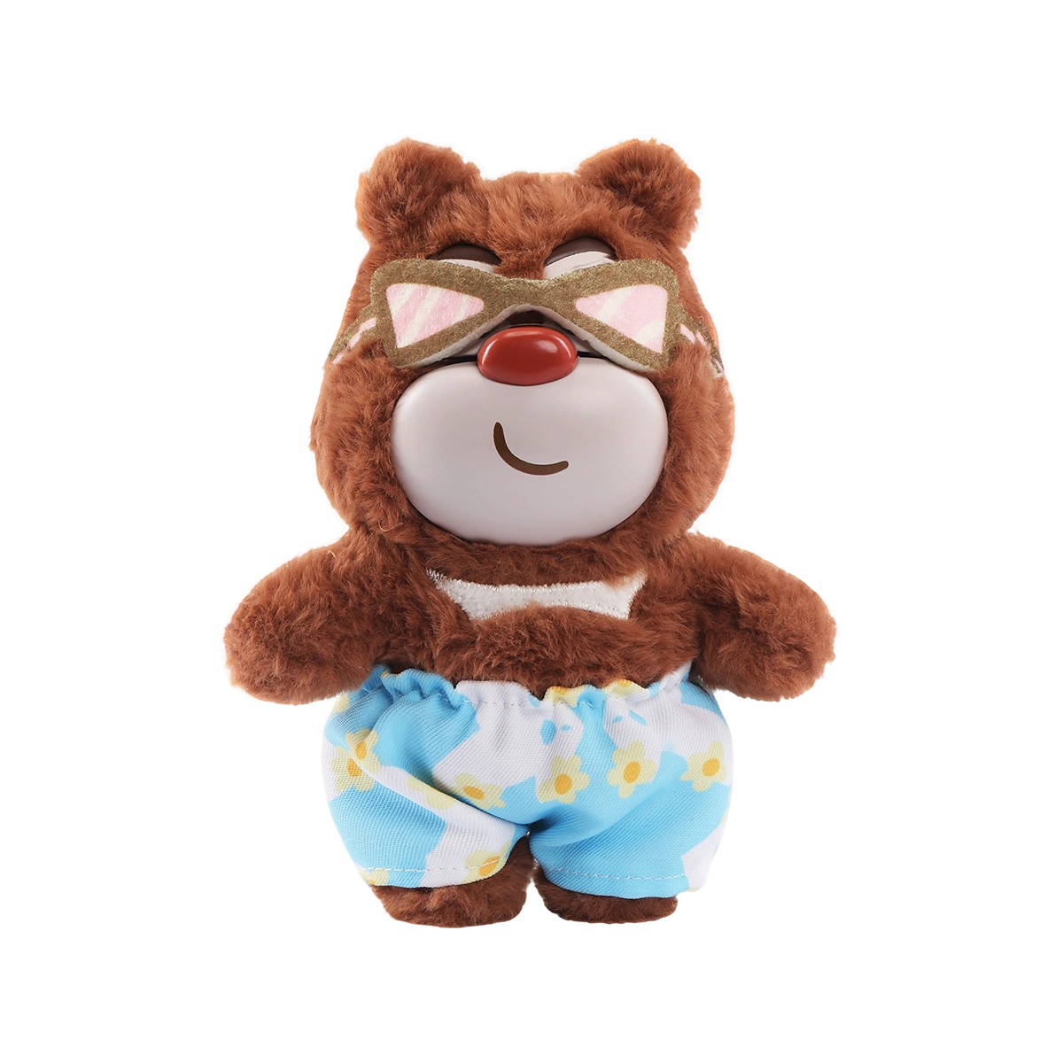 Sporty Fresh: brown Briar bear in cream hoodie with yellow accent, Boonie Bears Fashion Week