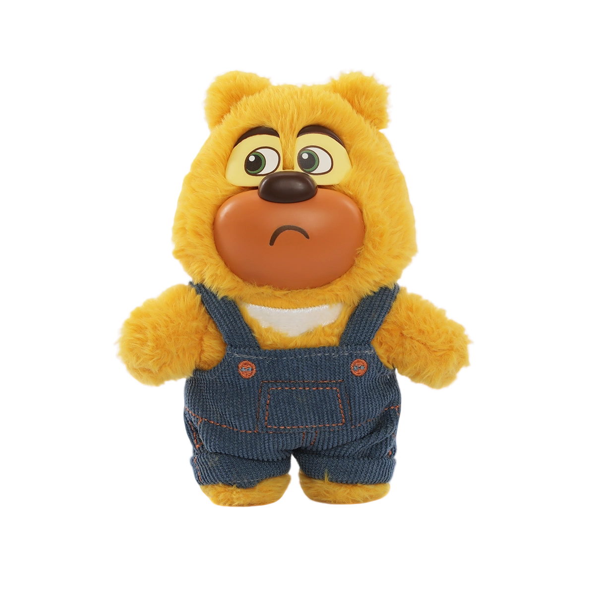 Good Morning Timber Town: yellow Bramble bear in striped pajamas and blue nightcap, Boonie Bears
