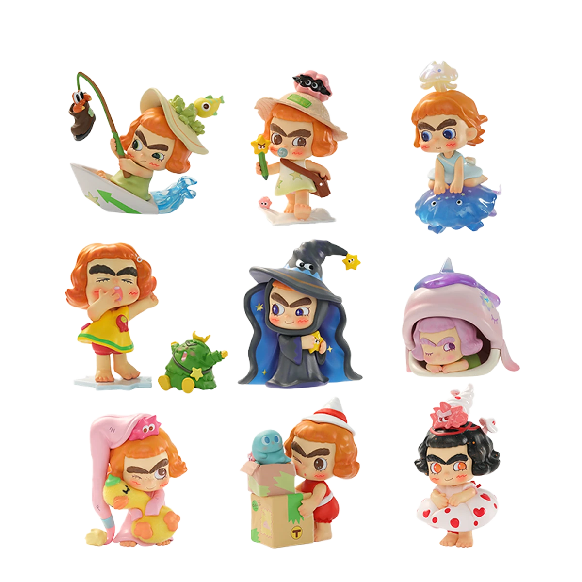 Full nine-figure lineup of the seaside letter-carrier CICILU Ocean Messenger blind box set