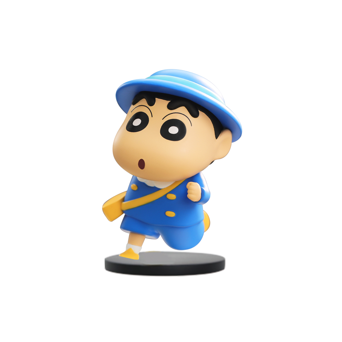 Going to School Shin-chan dashing in blue kindergarten uniform with satchel, Daily Life Series 3