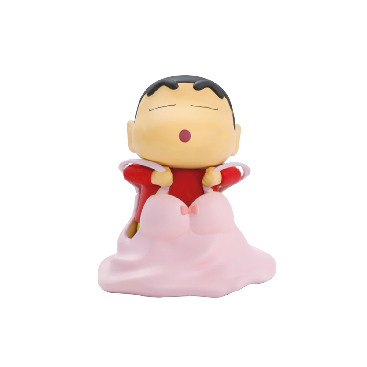 Wearing a Dress Shin-chan wrapped in a pink gown with eyes closed, Daily Life Series 3