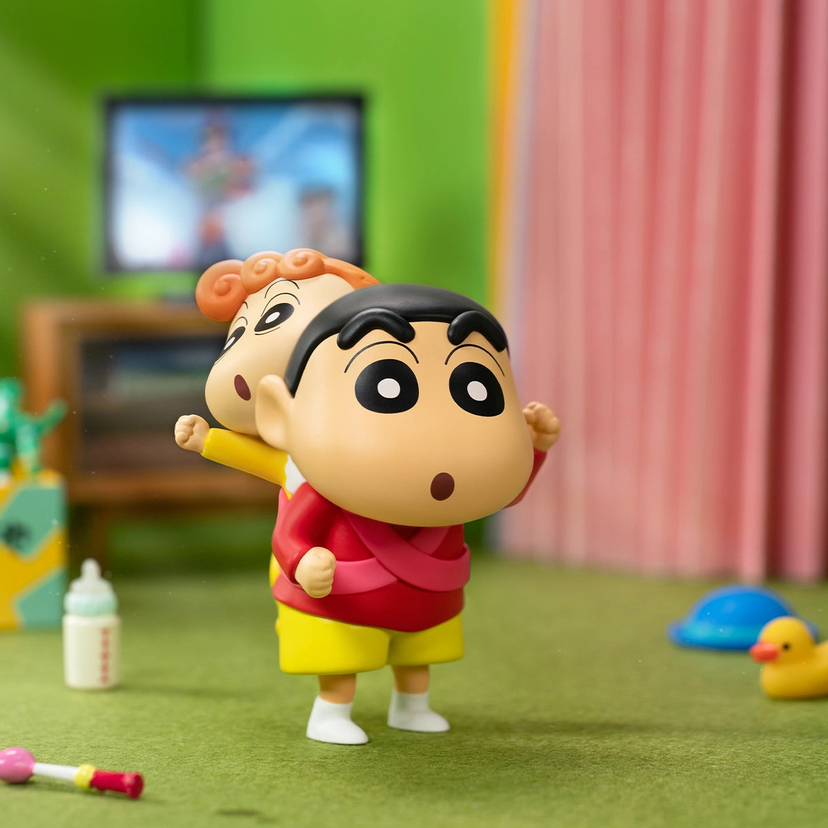 Secret Shin-chan piggybacking baby sister Himawari, Crayon Shin-chan Daily Life Series 3
