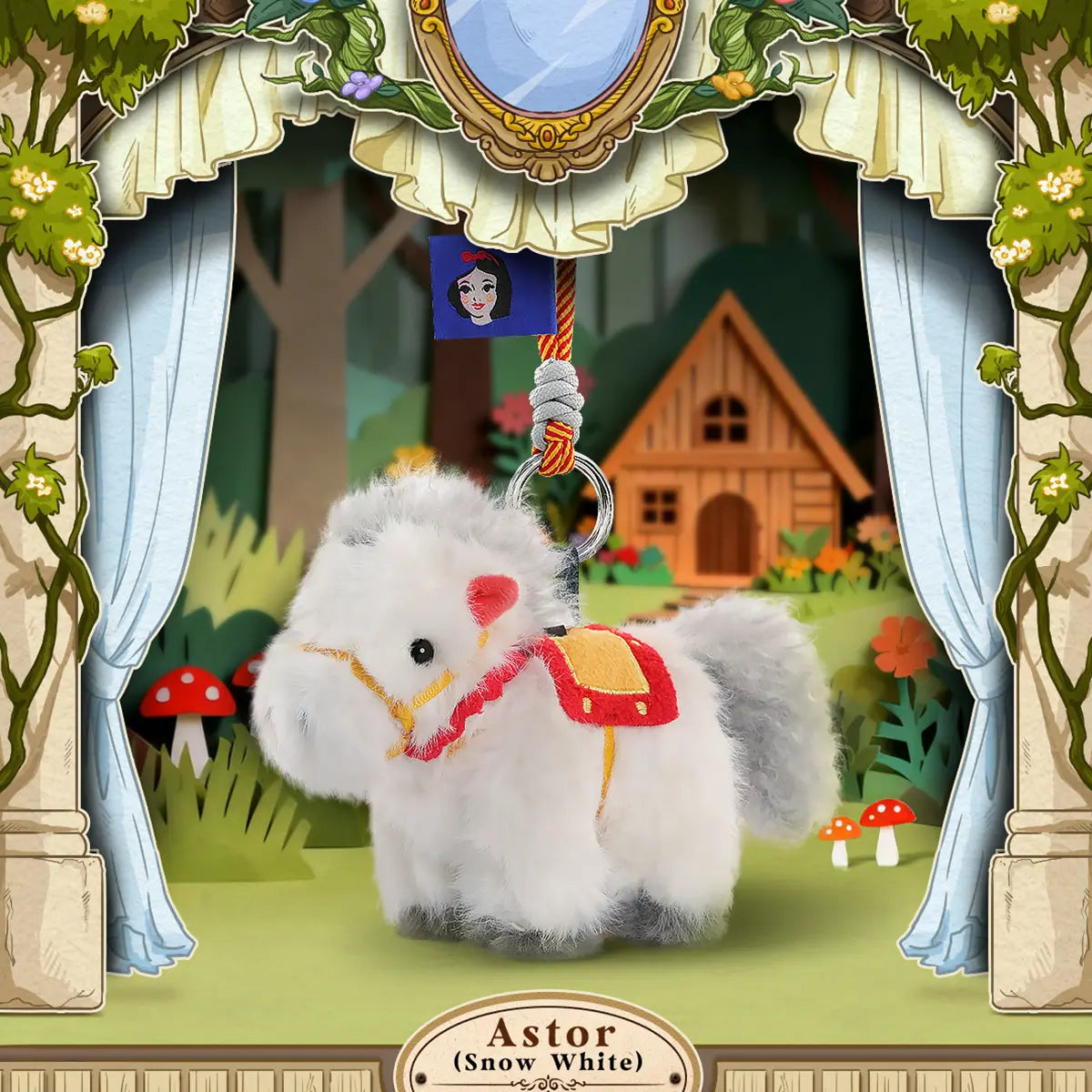 DISNEY PRINCESS PONY PALS SERIES PLUSH KEYCHAIN