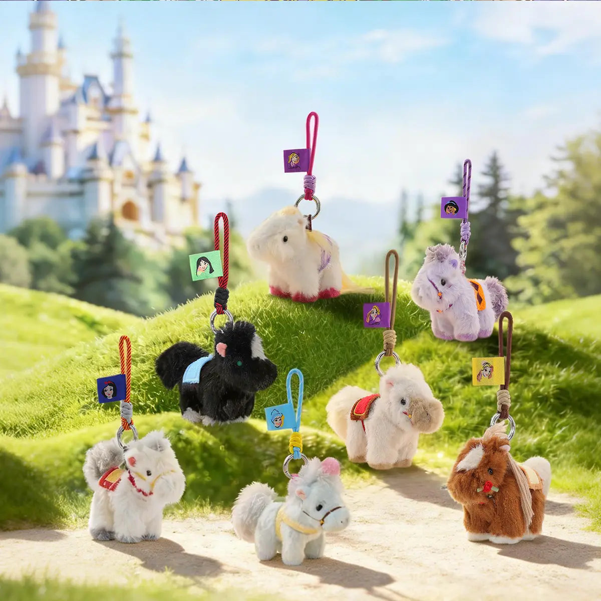 DISNEY PRINCESS PONY PALS SERIES PLUSH KEYCHAIN