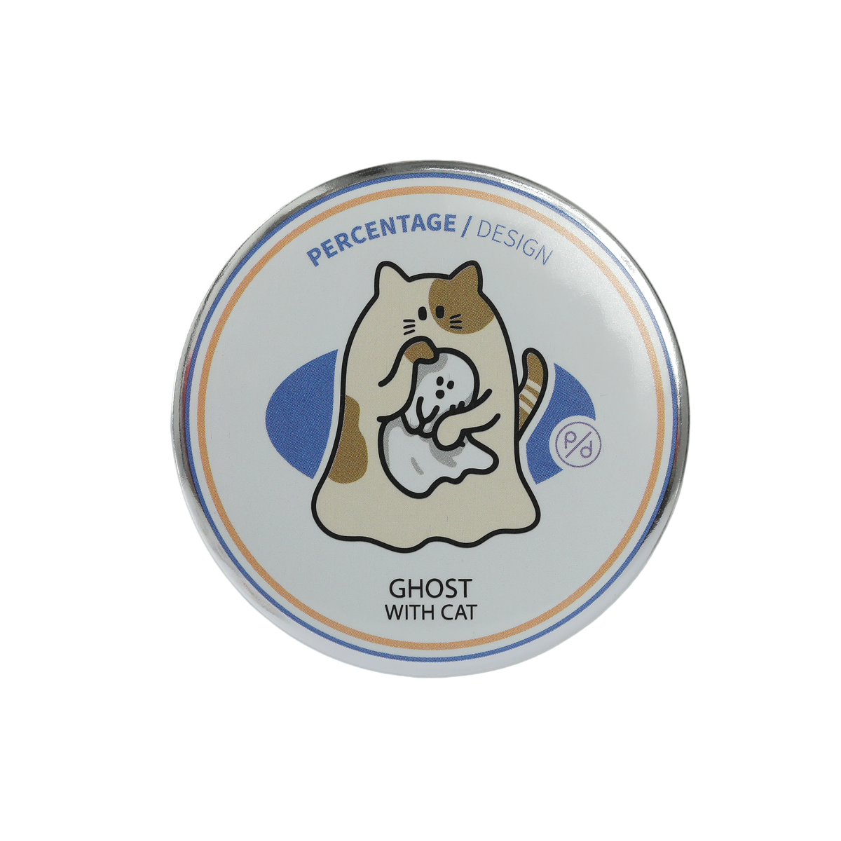 Sapphire-Eyes Siamese Ghody bottle opener, ghost hugging a cream cat
