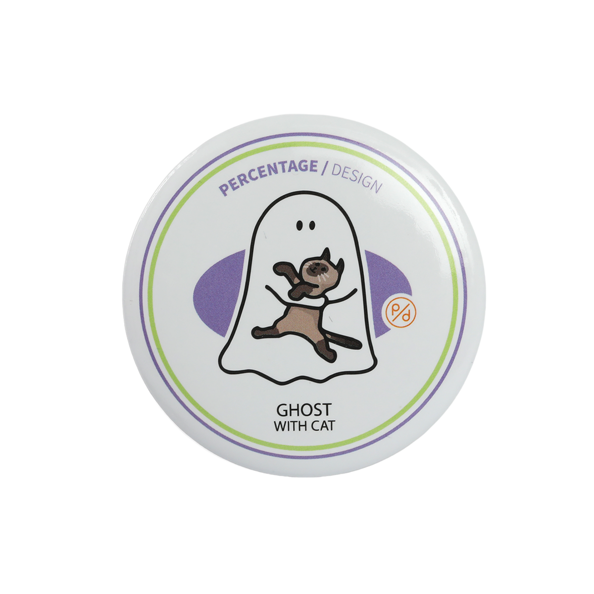 Sapphire-Eyes Siamese Ghody bottle opener, ghost holding a point-colored cat