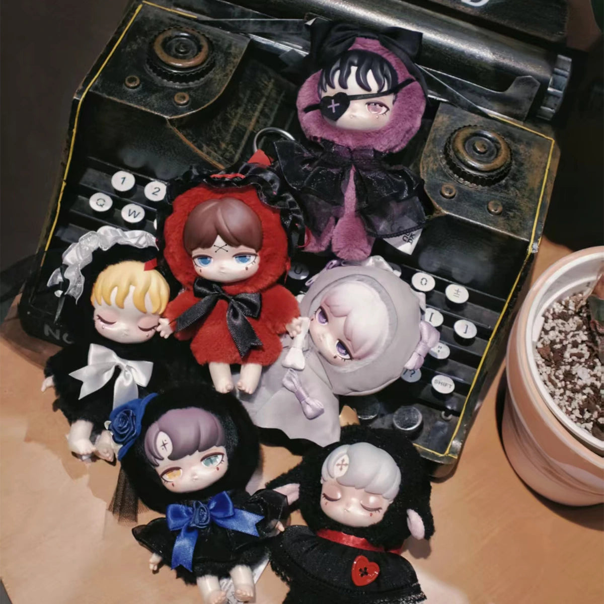 Lilith Forbidden Covenant blind box display carton with gothic castle artwork by 52TOYS