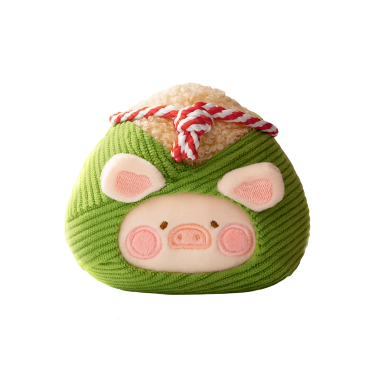 Zero Calories Zong piggy wrapped in green bamboo leaves as a zongzi, Lulu The Piggy Food Hunter by 52TOYS