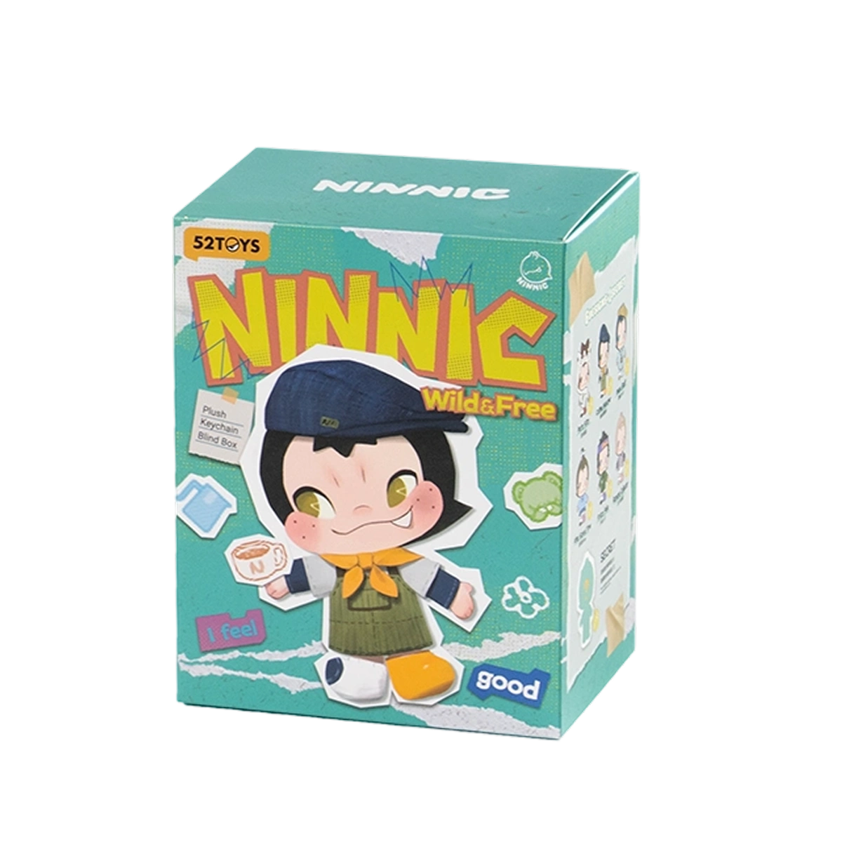 NINNIC Wild & Free Plush Keychain single blind box with school-uniform character artwork