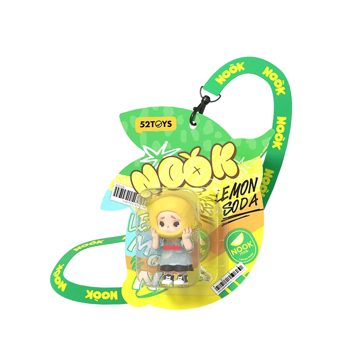 NOOK Lemon Soda figure in lemon-shaped blister packaging, limited edition