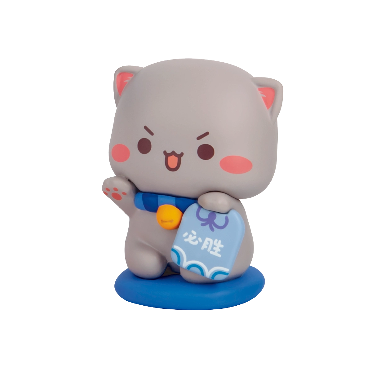 Peach Butterfly white cat with a pink butterfly on its head, Peach and Goma's Sweet Mini Universe