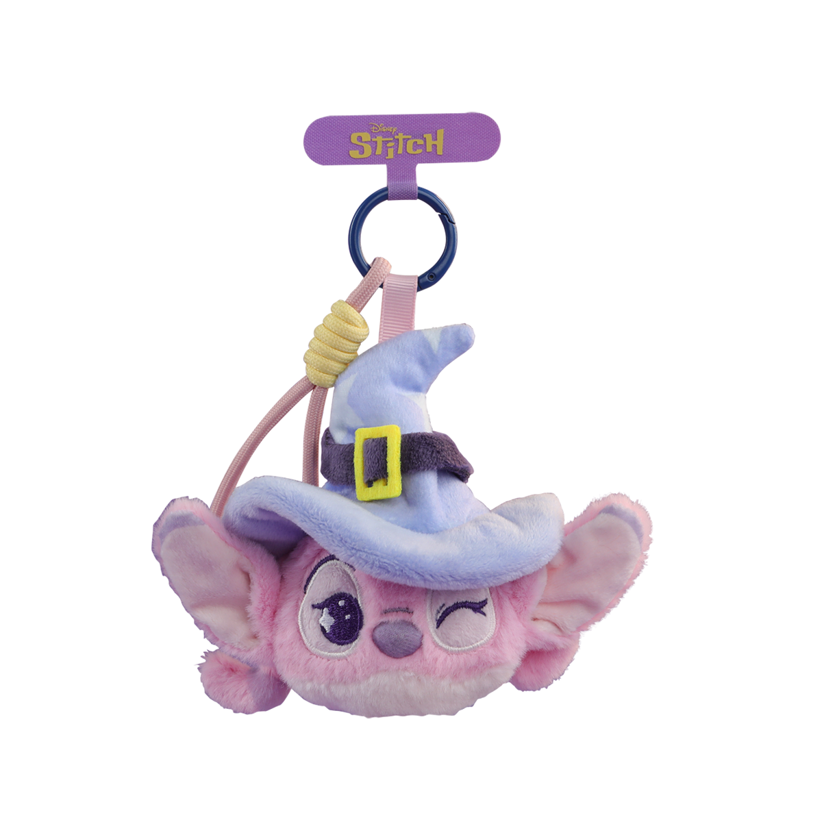 Main product view in gray and purple tones from DISNEY STITCH LET'S MAKE MISCHIEF SERIES – PLUSH PHONE STRAP BLIND BOX by 52TOYS