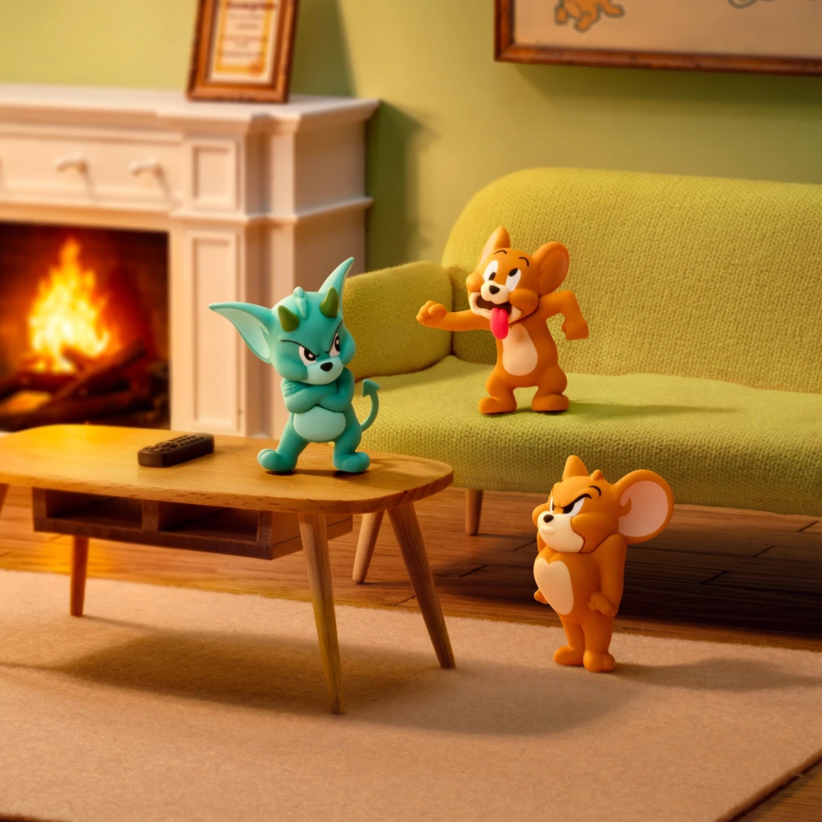 悪魔のジェリー,Goofyジェリーとポータリングジェリーを リビングルームでポーズ, Tom and Jerry MiniMe Series 2