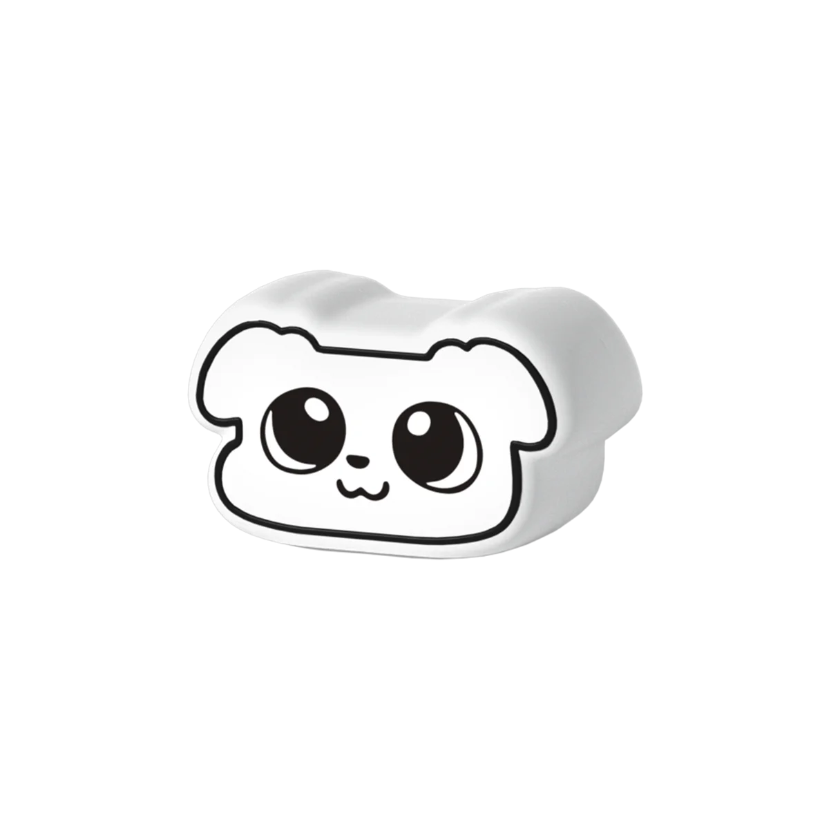 Bleey white Zoggy dog figure with big sparkly eyes, So Cute blind box