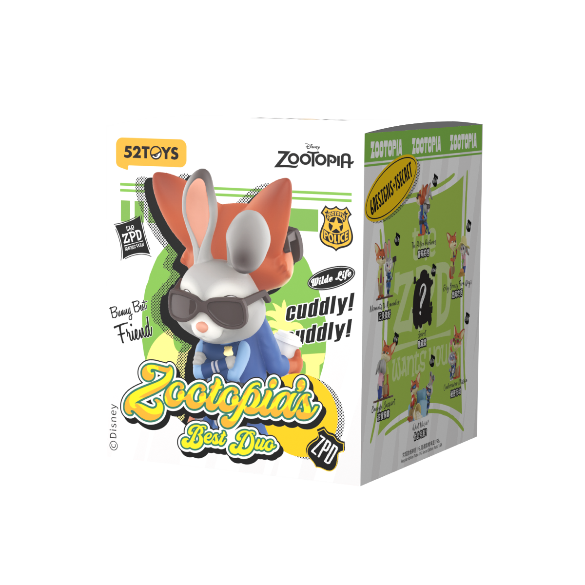 Zootopia's Best Duo single blind box with sunglasses Nick and Judy artwork