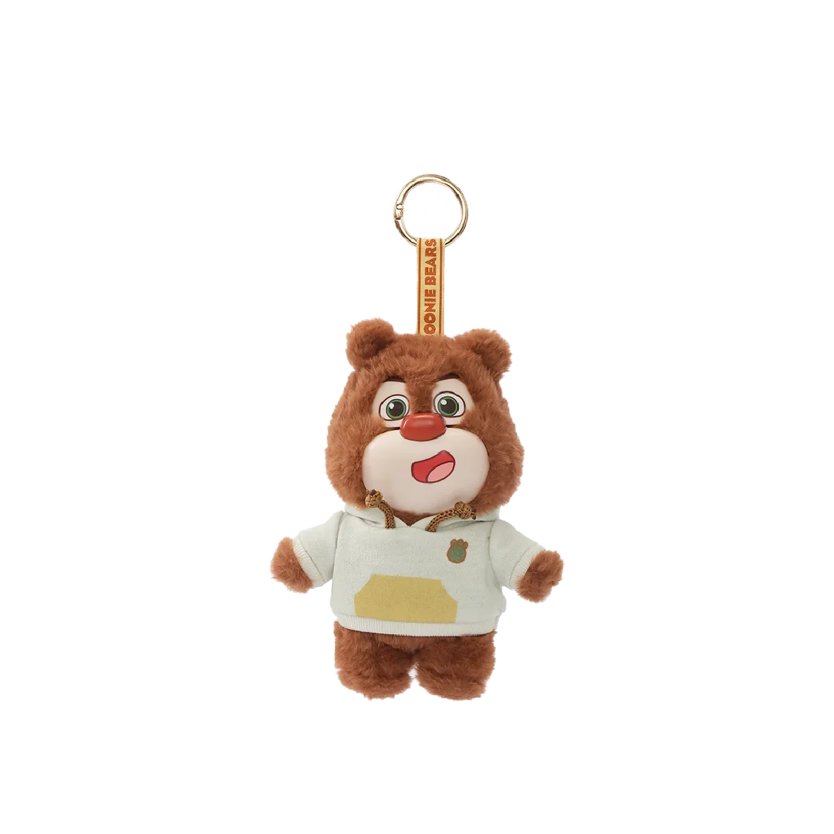 Sunny Beach: brown Briar bear in cat-eye sunglasses and floral beach shorts, Boonie Bears Fashion Week