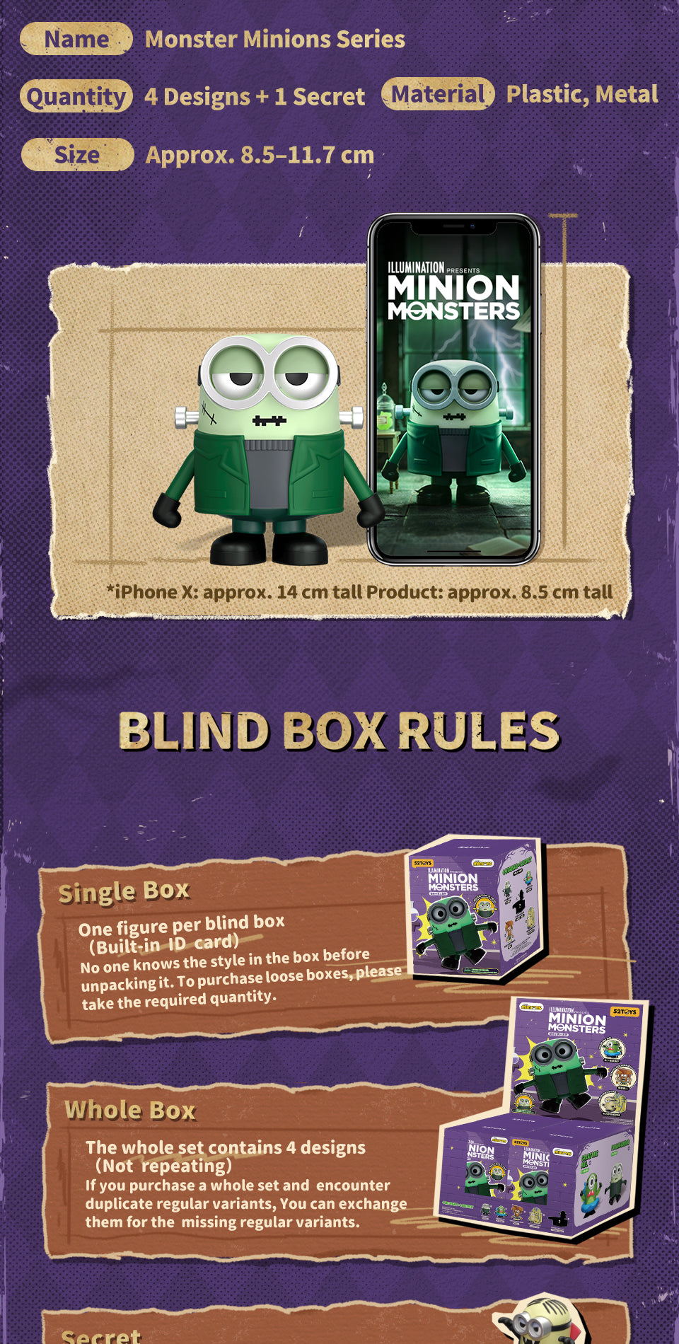 MINIONS MONSTERS SERIES