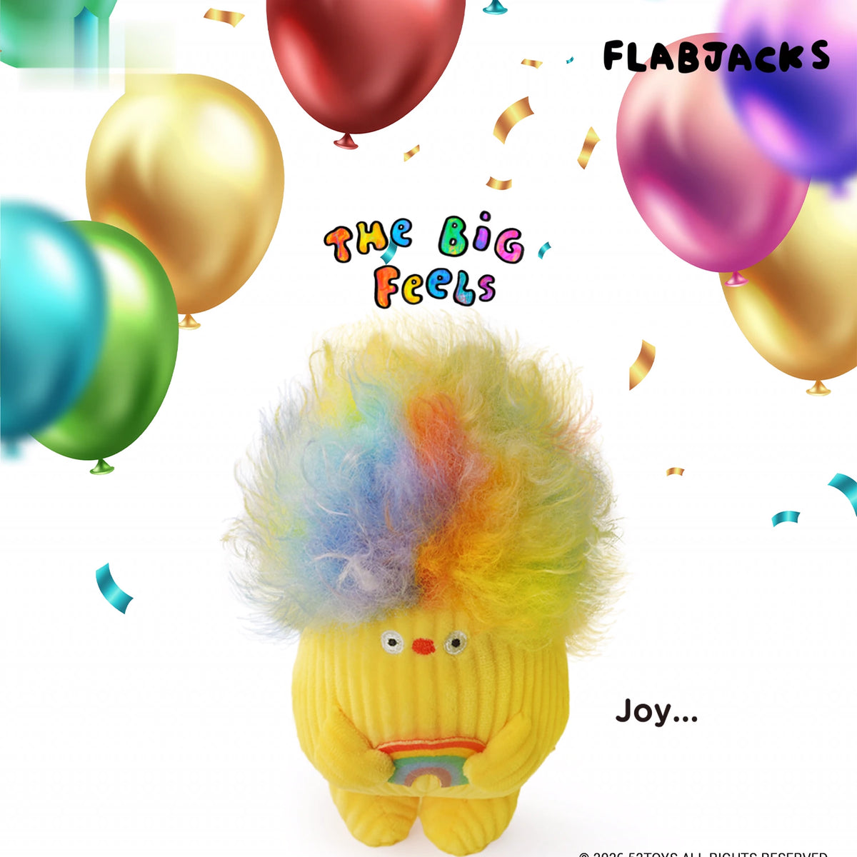 FLABJACKS THE BIG FEELS SERIES PLUSH CHARM PELUCHE