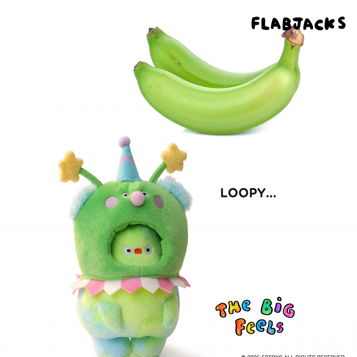 FLABJACKS THE BIG FEELS SERIES PLUSH CHARM PELUCHE
