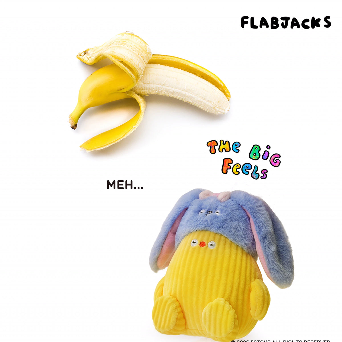 FLABJACKS THE BIG FEELS SERIES PLUSH CHARM PELUCHE