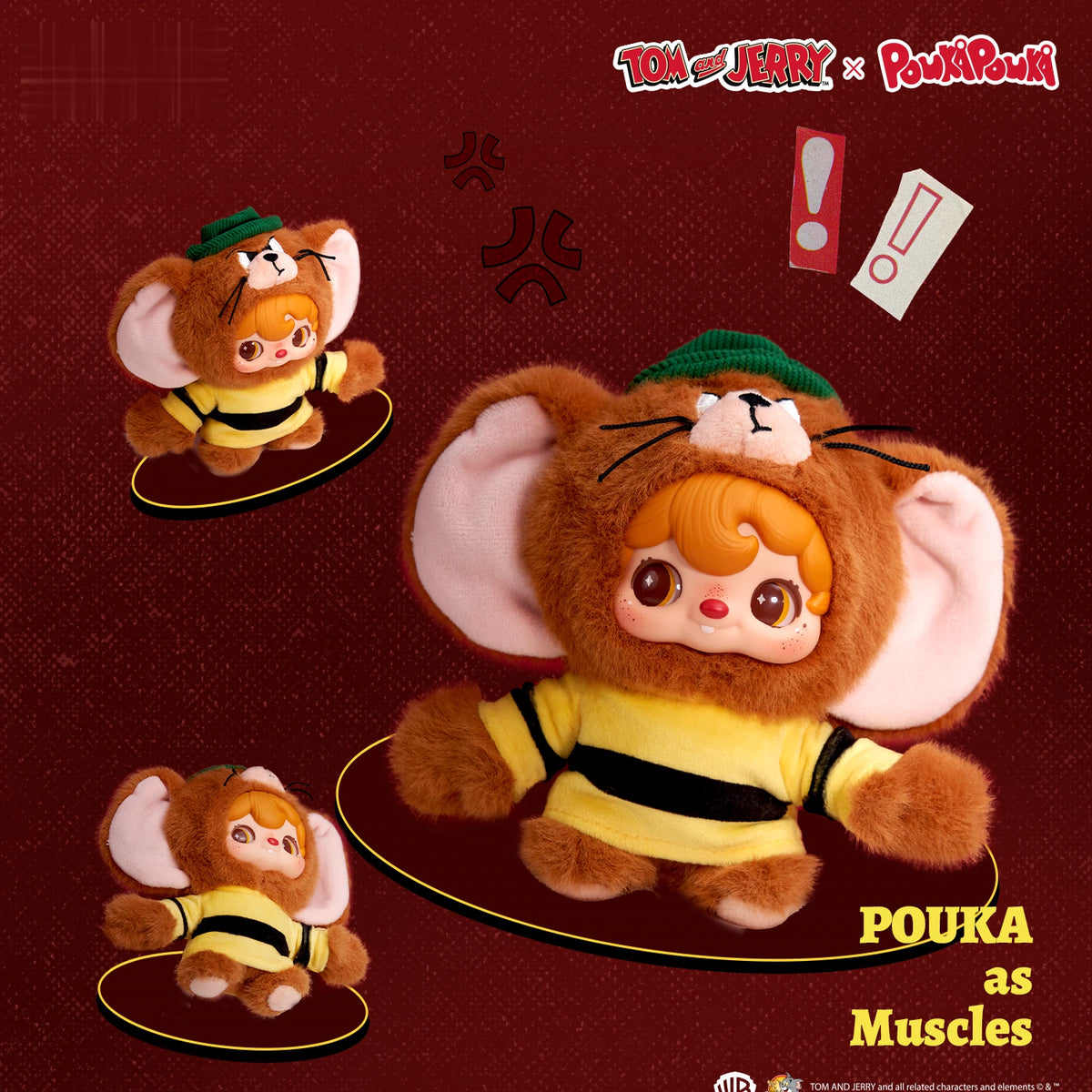 POUKAPOUKA × TOM AND JERRY U-NIQUE FRIEND VINYL PLUSH BLIND BOX