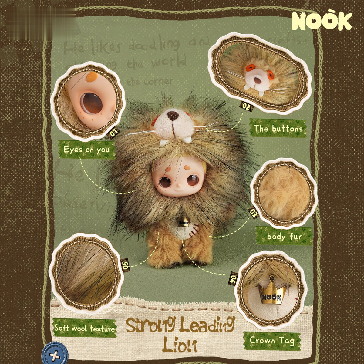 NOOK ANIMAL BOYFRIEND SERIES VINYL PLUSH KEYCHAIN PLÜSCH-SCHLÜSSELANHÄNGER
