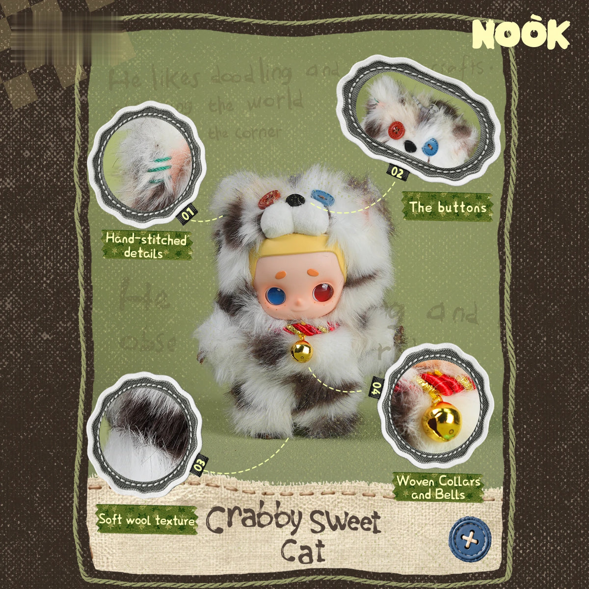 NOOK ANIMAL BOYFRIEND SERIES VINYL PLUSH KEYCHAIN PLÜSCH-SCHLÜSSELANHÄNGER