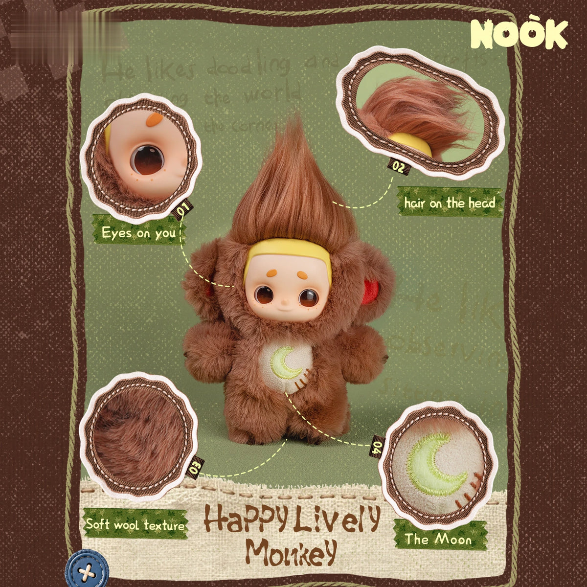 NOOK ANIMAL BOYFRIEND SERIES VINYL PLUSH KEYCHAIN PLÜSCH-SCHLÜSSELANHÄNGER