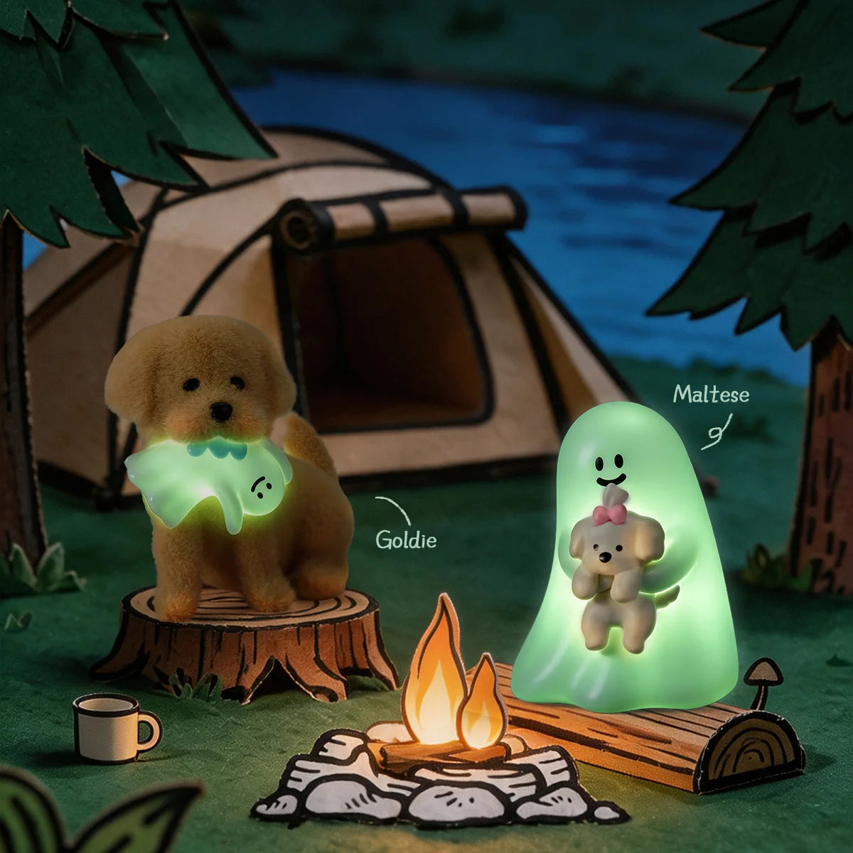 GHODY THE PUPPY DOGS PALS GLOW IN THE DARK SERIES BLIND BOX
