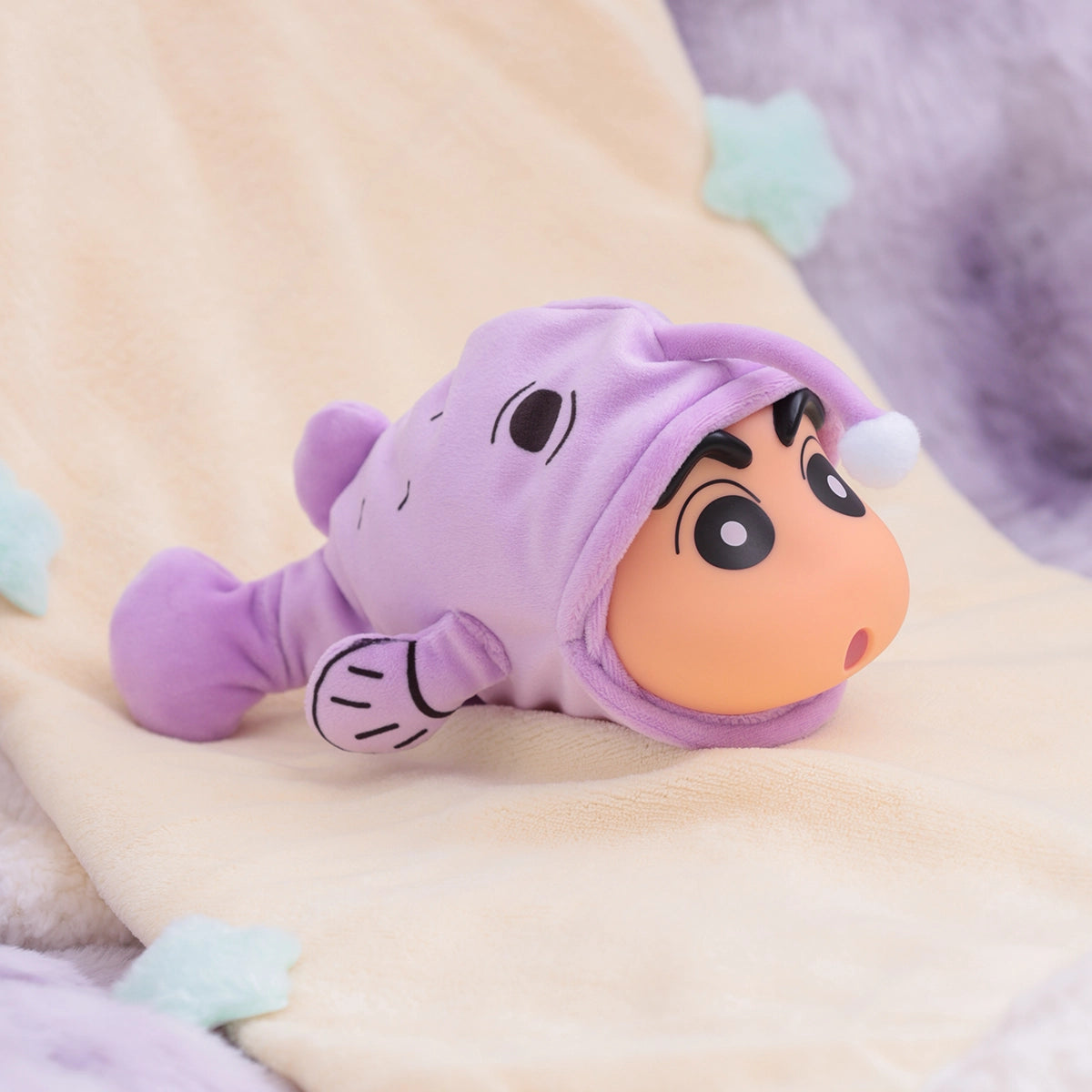 CRAYON SHINCHAN FLOPPY FISH Hộp Mù Búp Bê Có Khớp