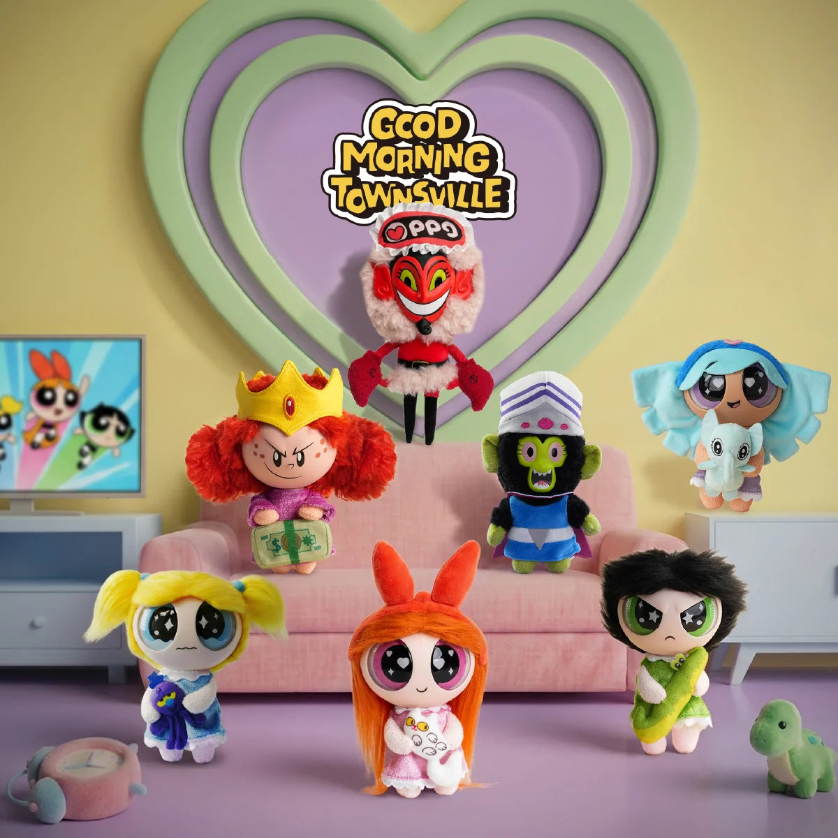 THE POWERPUFF GIRLS GOOD MORNING TOWNSVILLE SERIES PLUSH CHARM