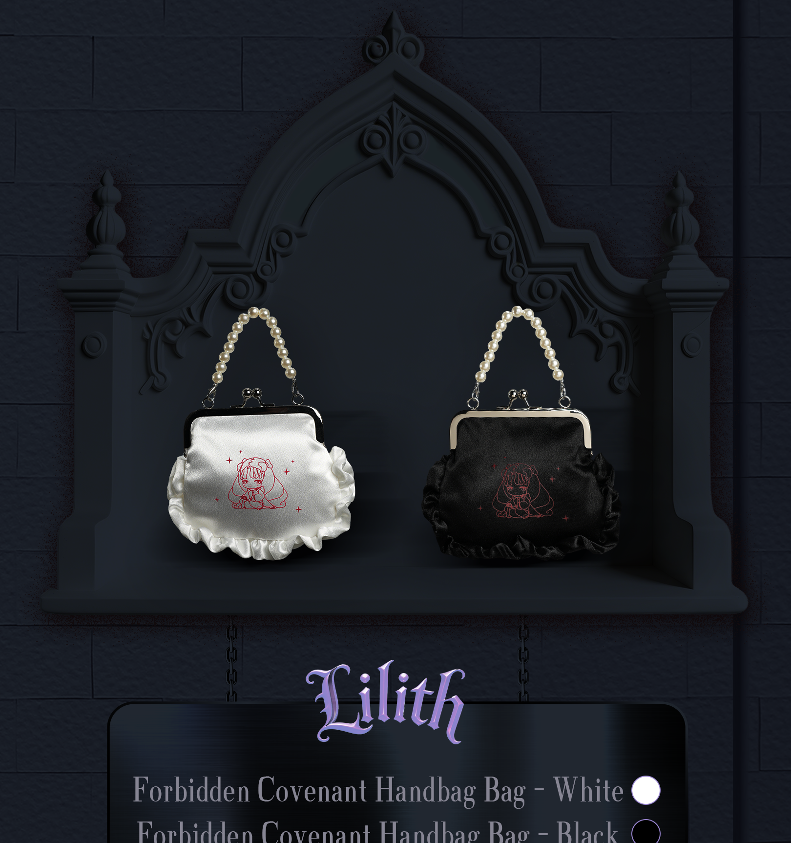 LILITH FORBIDDEN COVENANT クロスボディバッグ - BLACK | 52TOYS LILITH FORBIDDEN COVENANT クロスボディバッグ - BLACK | 52TOYS