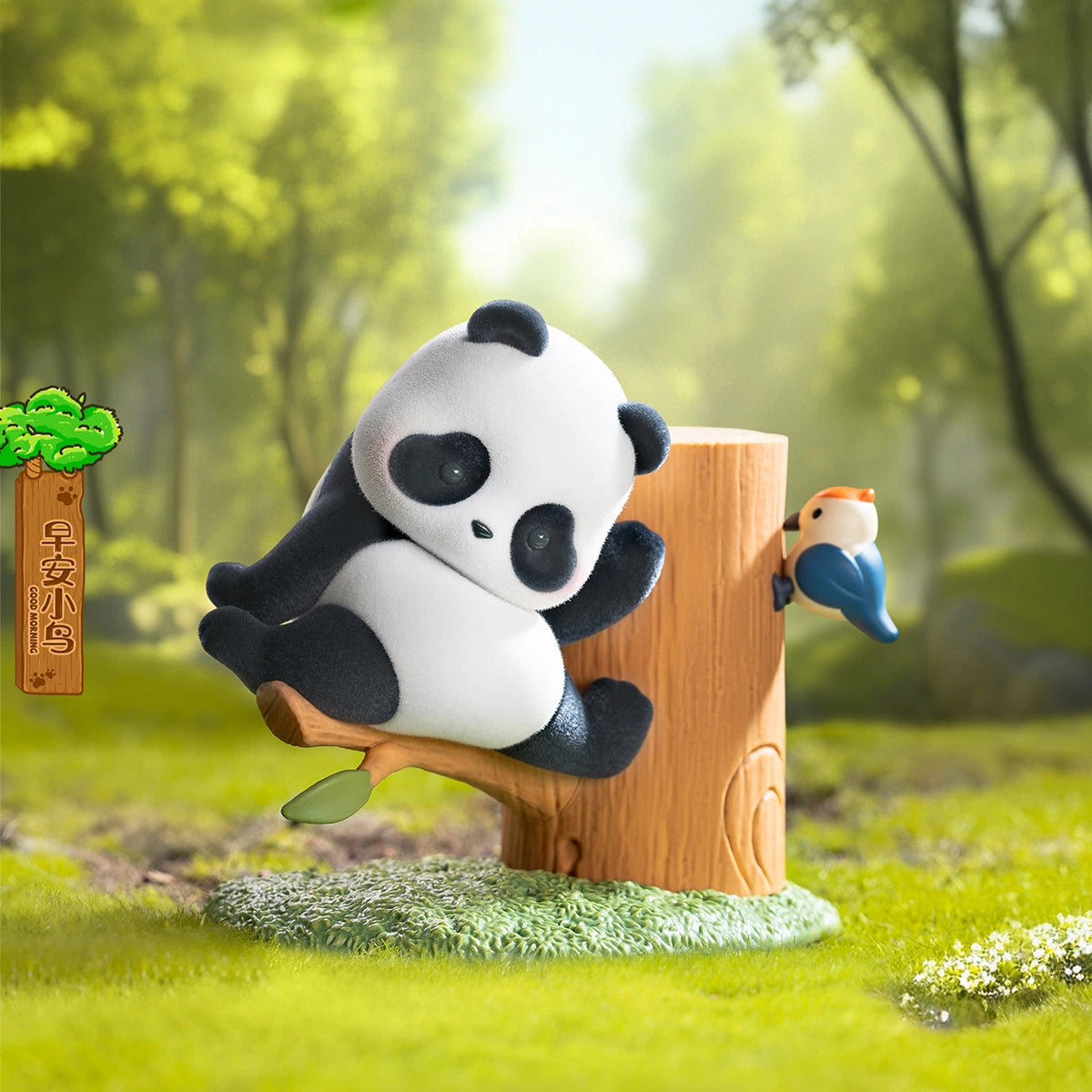PANDA ROLL FRUIT TREE CLIMBING