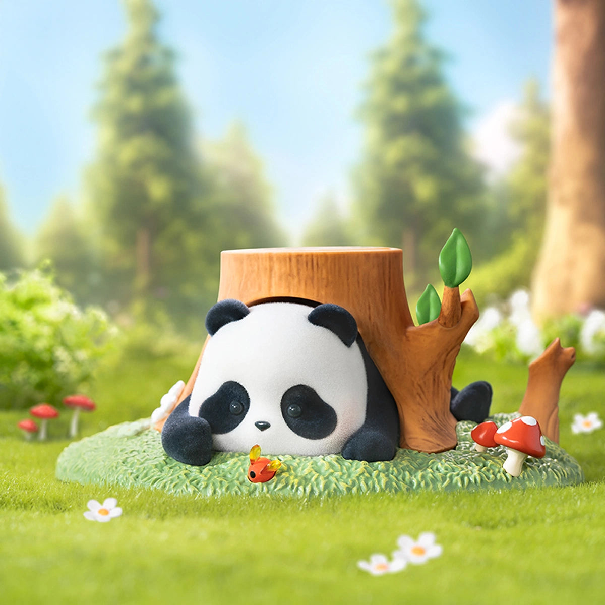 PANDA ROLL FRUIT TREE CLIMBING