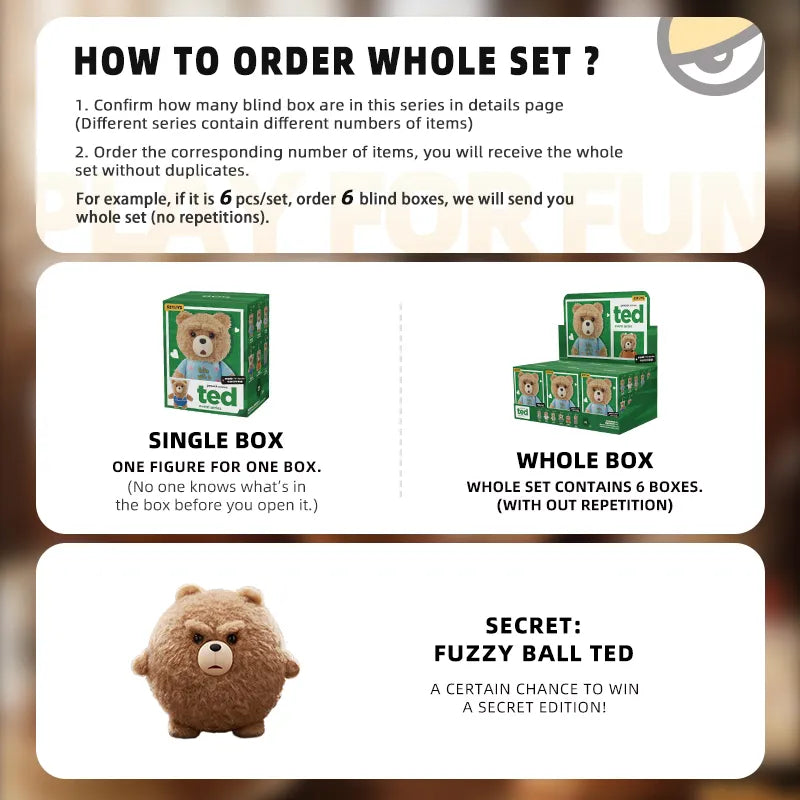 TED TV SERIES PLUSH PENDANT BLIND BOX
