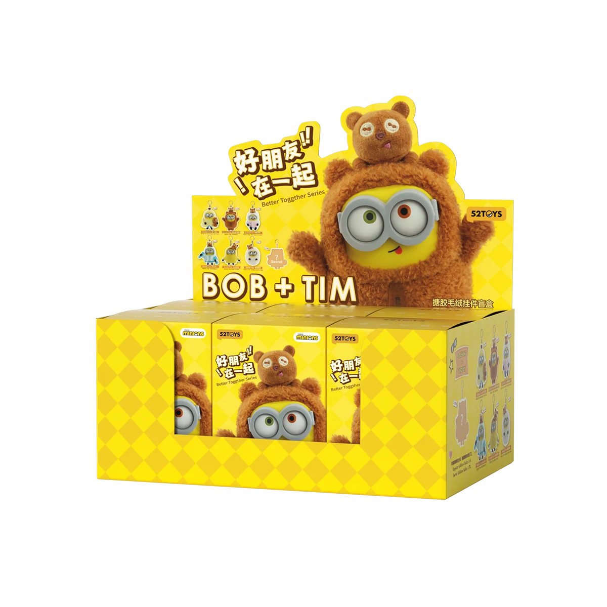 BOB & TIM Best Buddies Forever blind box display case and sealed boxes