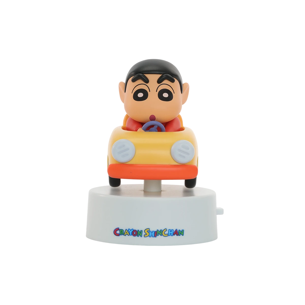 Cornering Ace secret Shinchan driving a yellow car, Crayon Shinchan Let's Go Together! blind box