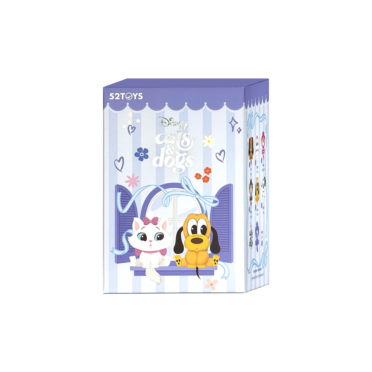Single blind box packaging for the Disney Cats & Dogs Buddies plush charm series