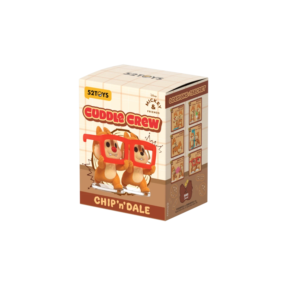 Chip n Dale Cuddle Crew đơn hộp mù bao bì, dòng mô hình — Disney